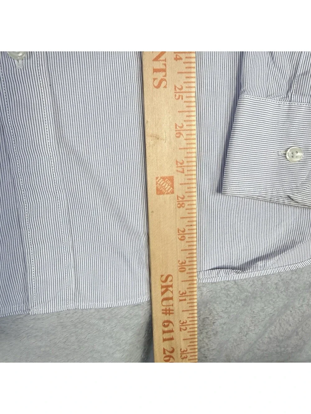 J.Crew Ludlow Slim Fit Dress Shirt Mens Size Large Blue  White Stripe